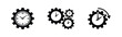 © Lili - Minimalist black and white icons of clock faces integrated into gears, symbolizing time management, industrial efficiency, and workflow optimization.