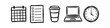 © Nort Kor - Hand-drawn business and productivity doodle icon set featuring a calendar, checklist, coffee cup, laptop, and clock. Ideal for office work, planning, and time management concepts.