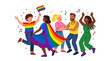 © Chimoetya_images - Diverse People Celebrating Pride.