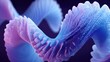 © malayeka - Three dimensional ribbon structure undulates with detailed surface texture and vibrant gradient illumination against a dark backdrop