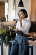 © Zoran Jesic - Professional asian businesswoman thinking planning business project