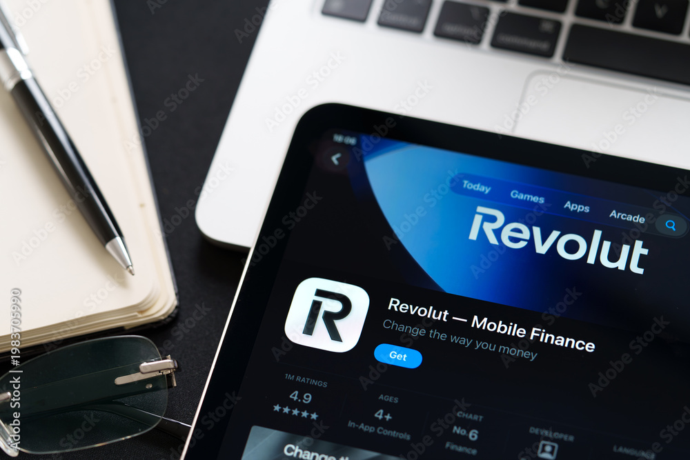 Revolut Ios Revolut app on iPad with Apple Liquid Glass updated look and iOS 26 ...