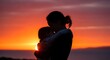 © FarzanaBobi - Embrace of love at golden hour during sunset by the sea