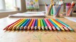© Gophotograph - Vibrant stationery supplies designed for art school and creative education.