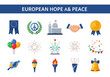 © Donjuan Studio - European Hope and Peace Icons Symbols of Unity, Celebration, and Harmony