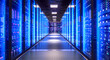 © tiero - Server racks creating data center corridor 3d