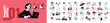 © PureSolution - People and office. Vector illustrations of people in various business and management activities. Concepts for graphic and web design, social media, business and marketing material.