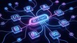 © Sukon - A technological 3D visualization of AI agentic workflow automation, nodes, and database triggers.
