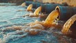 © Lesuna - Industrial wastewater discharge into a waterway