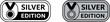 © Your Vectors - Silver Edition Badge Icon Set with Medal Symbol for Premium Product Labeling and Branding