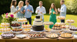 © Shopibizz - Outdoor table full of desserts for a festive graduation party