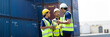 © NVB Stocker - Ethnic diversity worker people, Success teamwork. Group of professional engineering people wearing hardhat safety helmet meeting and working with digital teblet.