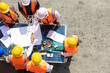 © NVB Stocker - Ethnic diversity worker people, Success teamwork. Group of professional engineering people wearing hardhat safety helmet meeting with solar photovoltaic panels discussion in new project