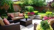 © Maina - Cozy Patio with Beautiful Garden Furniture and Decorative Plants