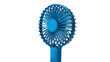 © Lena - Blue Portable Handheld Fan with Plastic Blades and Button