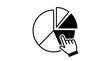© Irtiko - Hand pointing to a section of pie chart graphic