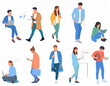 © yayang - Modern Business People Lifestyle Flat Icons