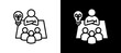 © shelineline - Leadership lineglyph icon