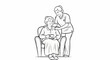 © thomas - Caregiver gently assists an elderly woman seated with a tea cup