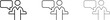 © CleanIcons - Simple human figure icon set communication interaction minimalist vector graphics