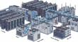 © Khor - Industrial data center cooling system infrastructure.