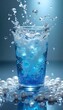 © Mujiyono - A glass of water with bubbles coming out of it.