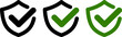 © ochikosan - 盾とチェックマークのアイコン（セキュリティ・安全・承認） Shield with Check Mark Icon for Security and Safety