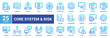 © Arjuna - Disaster recovery icon set featuring system infrastructure,data protection,network,and risk planning concepts.Ideal for technology,IT operations,and business continuity design.