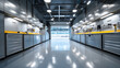 © Olha Havelia - race garage with bright lighting and organized equipment clean professional scene