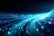© Alina - Blue fiber optic data stream