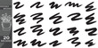 © Urooj - Editable brush strokes, vector brushes, 20 black artistic strokes, customizable illustration tools