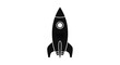 © Maidul - A sleek rocket ship soaring high in the clear sky on a transparent background