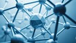 © Waseem - Abstract molecular structure network representing science chemistry and nanotechnology concept