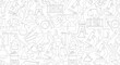© Alis - Science Laboratory Pattern - Outline Icons of Scientific Equipment