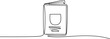 © MofajjolHossen - One Continuous Line Drawing of Passport Icon. Single Line Vector Illustration, One Continuous Line Drawing of Visa Applications Icon. one line Icon drawing