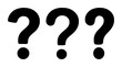 © MstZohura - Question mark vector icon set with solid black color and white background featuring help, support, information with frequently asked questions and uncertainty sign