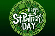 © Partho - Colorful happy st patricks day greeting card with shamrocks and hat design illustration
