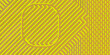 © Ruhidas - Abstract yellow design featuring a capsule shape and striped background