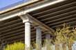 © Vadim Visnevschi - Bridge support pillars. View of the bridge from below.