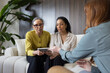 © ReeldealHD images - Mother and daughter in a meeting with a legal advisor