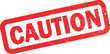 © MD NUR MIA - Red caution stamp with distressed texture