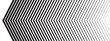 © Andrii - Repeated left sided chevron arrows with different thickness and fade effect. Forward, fast, speed or motion background. Abstract striped gradation print. Vector graphic illustration