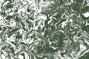 Naklejka na meble Marbled green and white abstract pattern.
