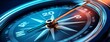 © Zembeco - A dark compass indicates the year The needle of the compass is directed towards A mysterious compass with a striking dark design.