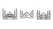 © Gandi - Outlined Vector Set of Famous Mosques in Istanbul