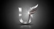 © Yukiiii - 輝きを放つ翼の「U」：洗練された3Dレンダリングの躍動感
