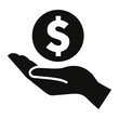 © Kabr - Vector graphic of a hand holding a dollar sign in a circular shape