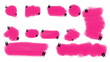 © Maikia Desings - Expressive Pink Quotation Bubbles: A vibrant collection of pink speech bubbles, each adorned with quote marks, offering a versatile visual tool for communication.