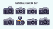 © crf - Several cameras are displayed for National Camera Day celebration