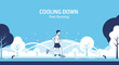 © ENDANG - Runner Cooling Down After Workout in the Park Perfecting Health And Wellness, With Trees